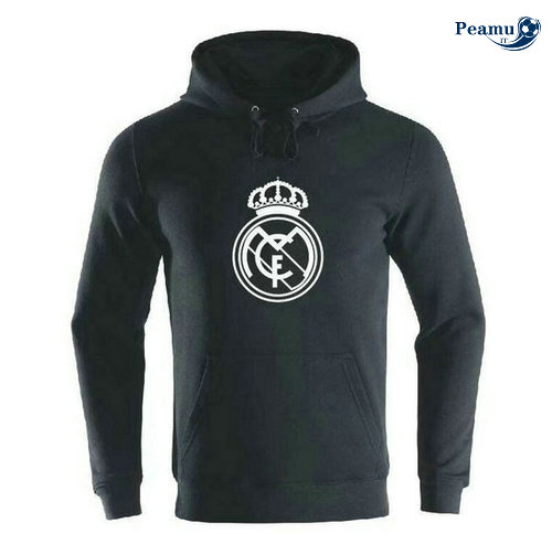 Giacca Con Cappuccio Real Madrid Nero 2019-2020