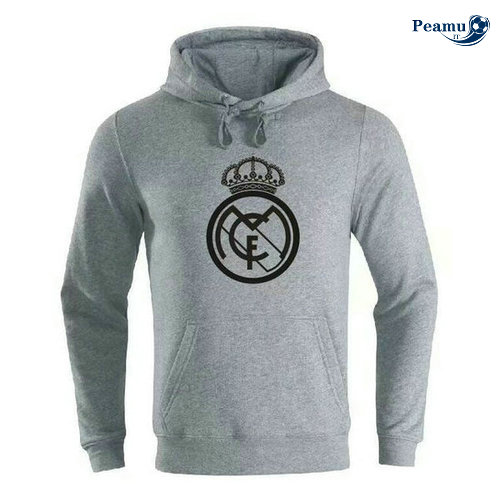 Giacca Con Cappuccio Real Madrid Grigio 2019-2020
