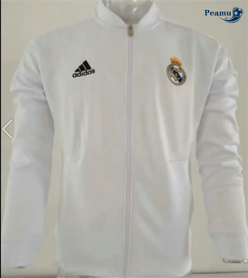 Giacca Calcio Real Madrid Bianco 2019-2020