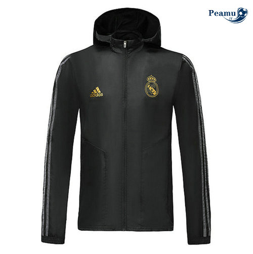 Giacca A Vento Real Madrid Nero 2019-2020