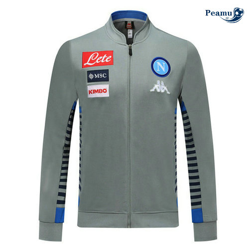 Giacca Calcio SSC Napoli Grigio/Azzurro 2019-2020