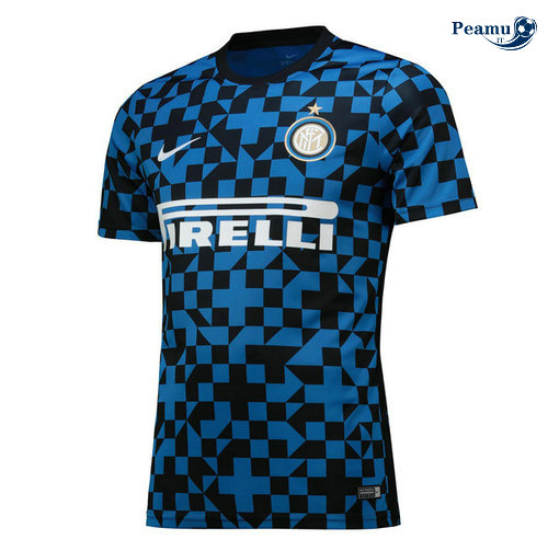 Maglia Calcio Inter Milan Pre-Match Azzurro 2019-2020