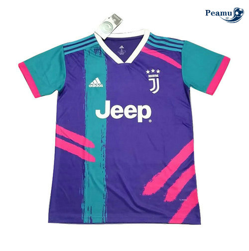 Maglia Calcio Juventus training Porpora Azzurro 2019-2020