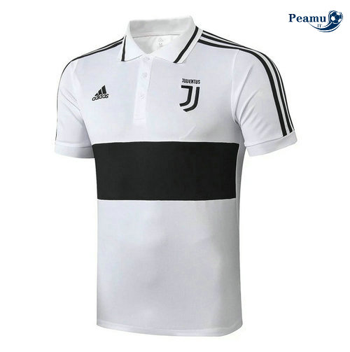 Maglia Calcio Juventus POLO Bianco/Nero 2019-2020