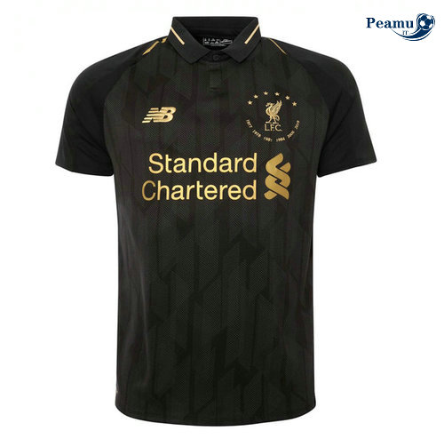 Maglia Calcio Liverpool 6 étoiles Édition commémorative Nero 2019-2020