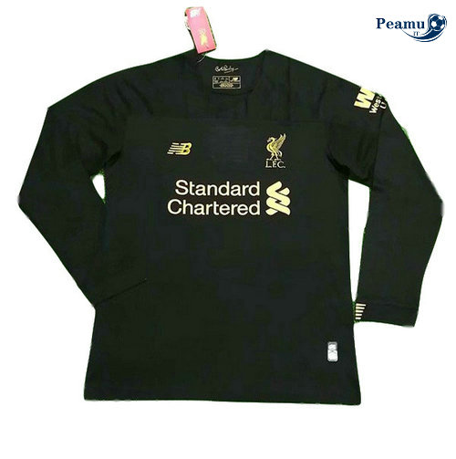 Maglia Calcio Liverpool Portiere Manica lunga Nero 2019-2020