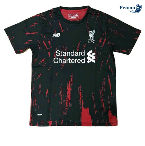 Maglia Calcio Liverpool training Nero Rosso 2019-2020