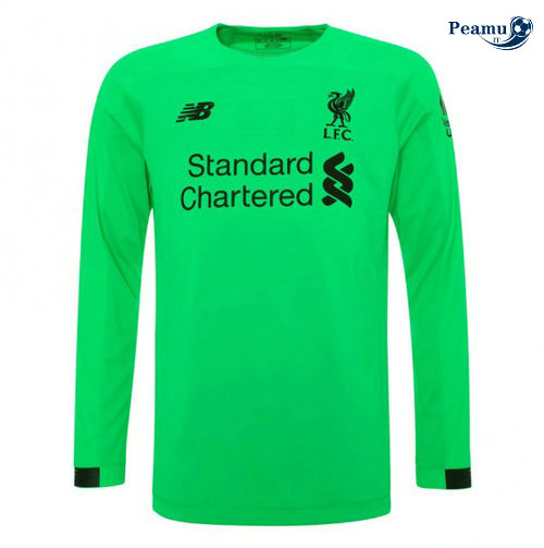 Maglia Calcio Liverpool Portiere Manica lunga Verde 2019-2020