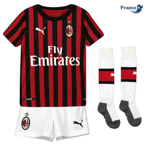 Maglia Calcio AC Milan Bambino Prima 2019-2020