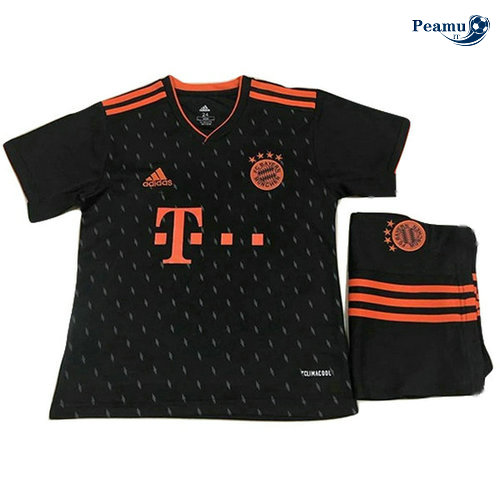 Maglia Calcio Bayern Monaco Nero Bambino 2019-2020