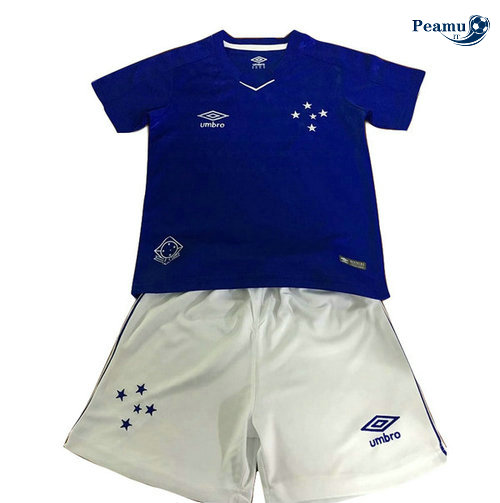 Maglia Calcio Cruzeiro Bambino Prima Azzurro 2019-2020