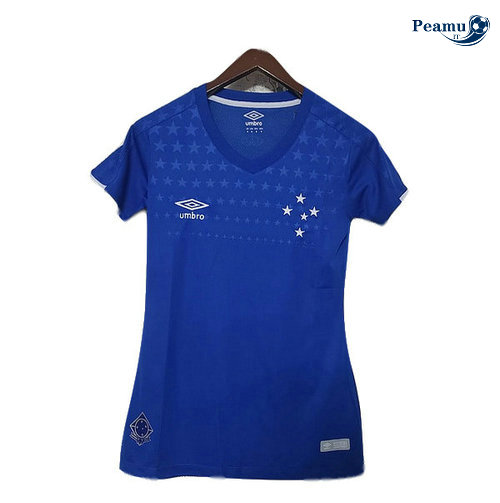 Maglia Calcio Camisa Cruzeiro Donna Prima Azzurro 2019-2020