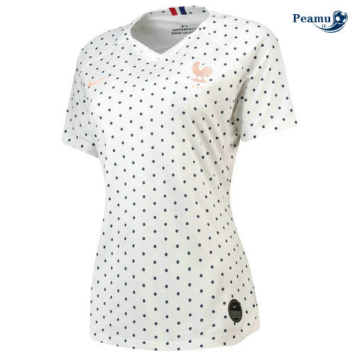 Maglia Calcio Francia Donna Bianco 2019-2020