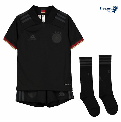 Maglia Calcio Germania Bambino Seconda Nero 2020-2021