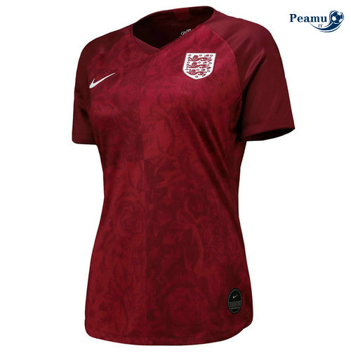 Maglia Calcio Inghilterra Donna Seconda Rosso 2019-2020