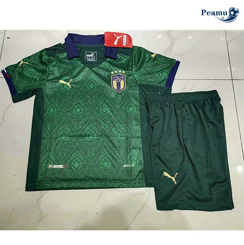 Maglia Calcio Italia Bambino Seconda Verde 2019-2020