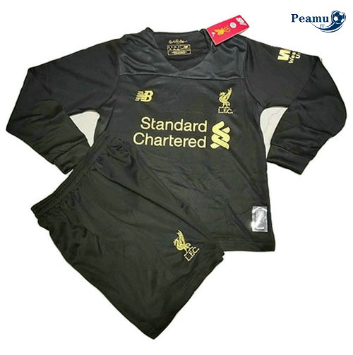 Maglia Calcio Liverpool Bambino Portiere Manica lunga Nero 2019-2020