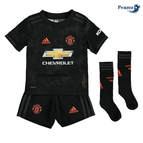 Maglia Calcio Manchester United Bambino Terza Nero 2019-2020