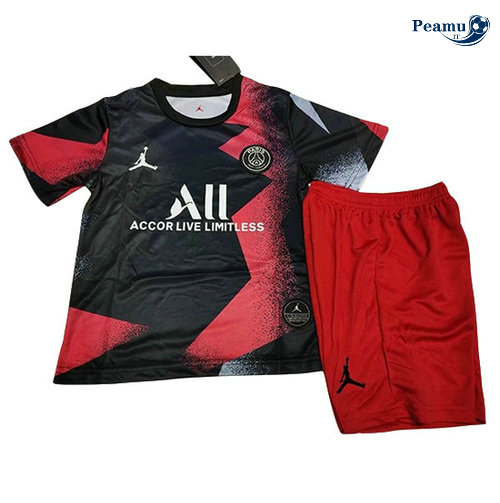 Maglia Calcio PSG Jordan Bambino Nero 2019-2020
