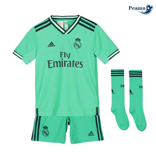 Maglia Calcio Real Madrid Bambino Terza Verde 2019-2020