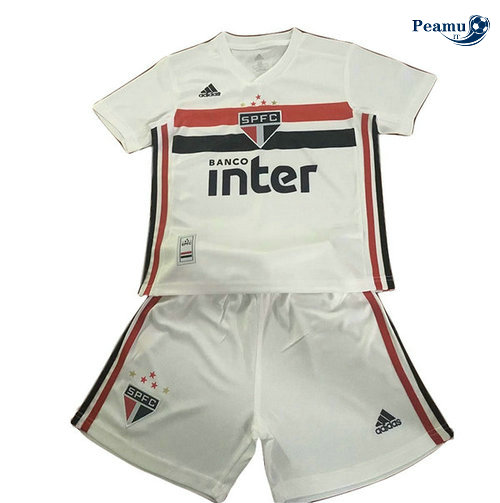 Maglia Calcio Sao Paulo Bambino Prima Bianco 2019-2020