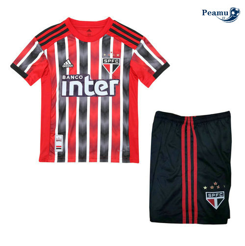 Maglia Calcio Sao Paulo Bambino Seconda Rosso 2019-2020