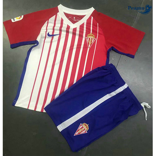 Maglia Calcio Sporting Gijon Bambino Prima 2019-2020