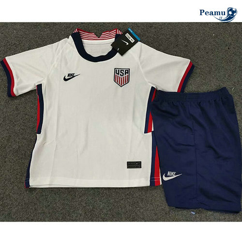 Maglia Calcio Stati Uniti Bambino Prima Bianco 2020-2021
