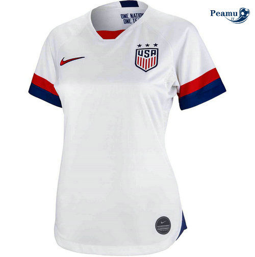 Maglia Calcio Stati Uniti Donna Prima Bianco 2019-2020