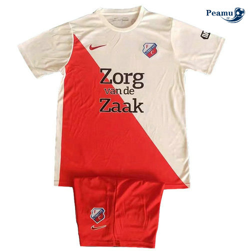 Maglia Calcio Utrecht Bambino Bianco Rosso 2019-2020