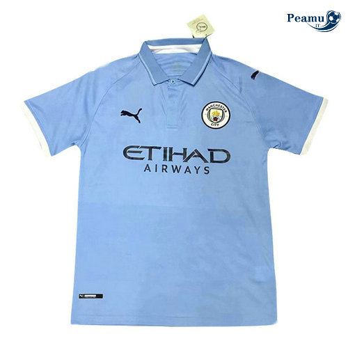 Maglia Calcio Manchester City Azzurro 2019-2020