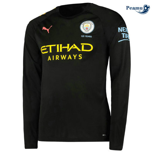 Maglia Calcio Manchester City Seconda Manica lunga 2019-2020