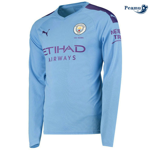 Maglia Calcio Manchester City Prima Manica lunga 2019-2020