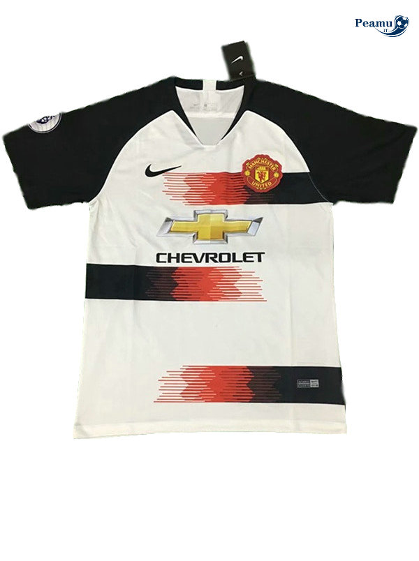 Maglia Calcio Manchester United Nero/Bianco 2019-2020