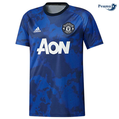Maglia Calcio Manchester United training Azzurro 2019-2020