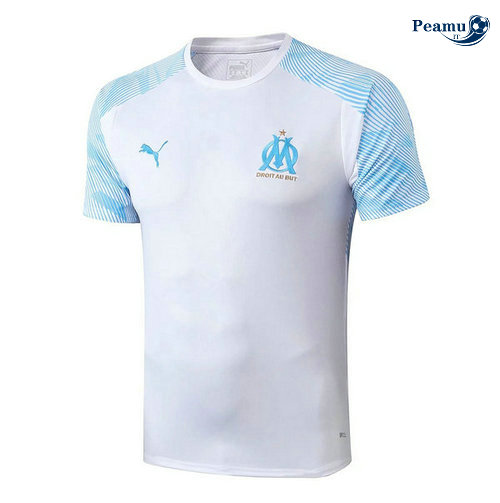 Maglia Calcio Marsiglia Pre-Match Bianco/Azzurro 2019-2020