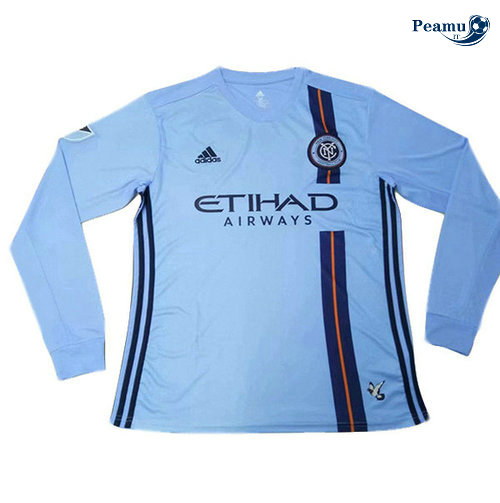 Maglia Calcio New York City Prima Manica lunga Azzurro 2019-2020