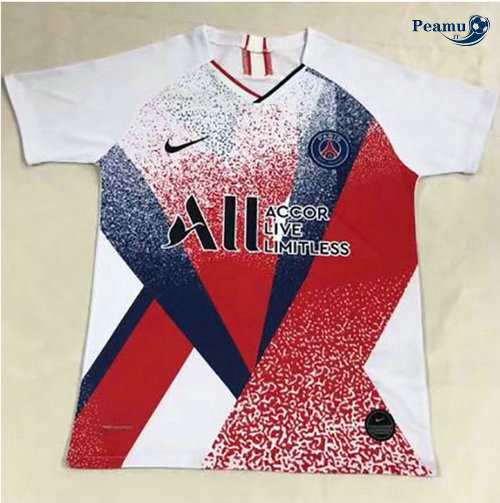 Maglia Calcio PSG training Bianco/Rosso/Azzurro 2019-2020