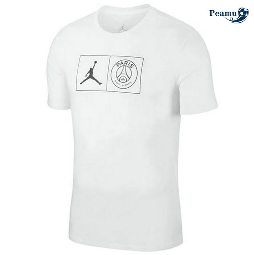 Maglia Calcio PSG Jordan training Bianco 2019-2020