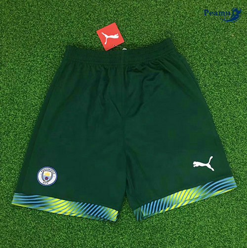 Pantaloncini da calcio Manchester City Portiere Verde 2019-2020