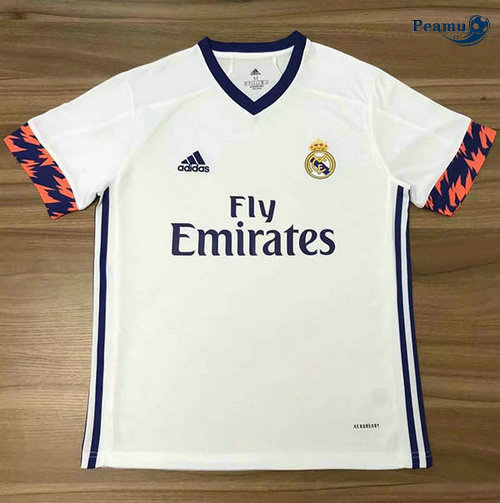 Maglia Calcio Real Madrid Bianco 2020-2021