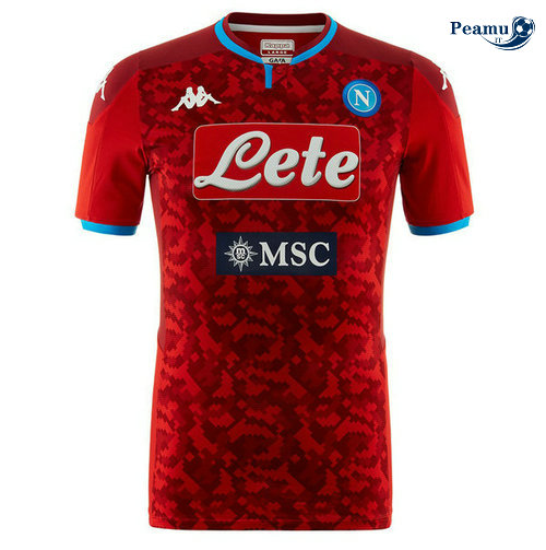 Maglia Calcio SSC Napoli Portiere Prima Rosso 2019-2020