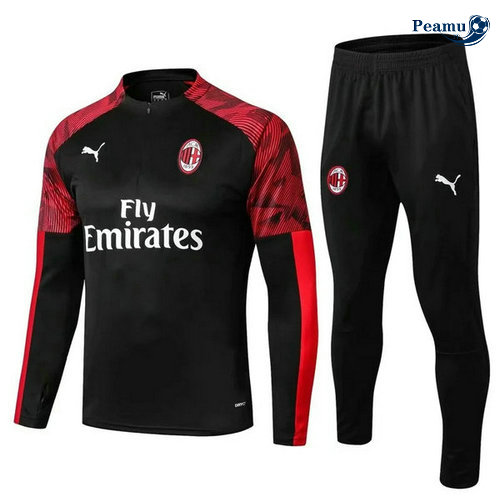 Tuta Calcio AC Milan Nero/Rosso 2019-2020