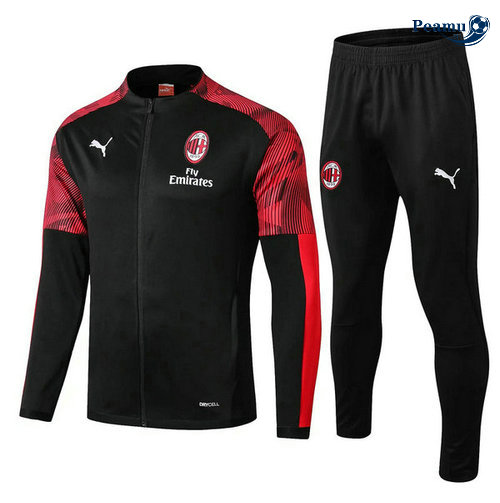 Tuta Calcio - Giacca AC Milan Nero 2019-2020
