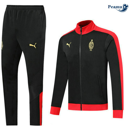 Tuta Calcio - Giacca AC Milan Nero/Rosso 2019-2020 M075