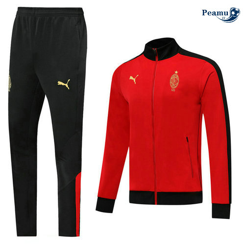 Tuta Calcio - Giacca AC Milan Rosso/Nero 2019-2020