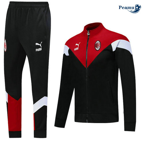 Tuta Calcio - Giacca AC Milan Nero/Rosso/Bianco 2019-2020