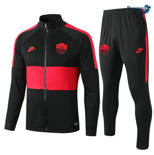 Tuta Calcio - Giacca AS Roma Nero/Rosso 2019-2020