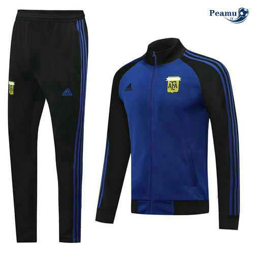 Tuta Calcio - Giacca Argentina Azzurro/Nero 2020-2021