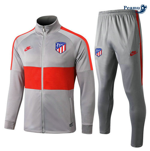 Tuta Calcio - Giacca Atletico Madrid Grigio/Rosso 2019-2020